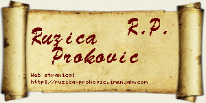 Ružica Proković vizit kartica